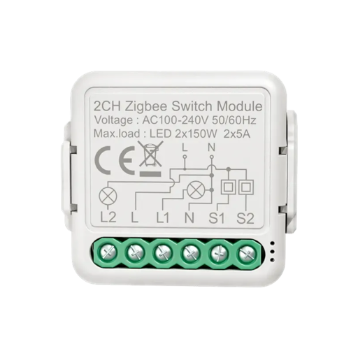 TuYa TS0002_switch_module_1 control via MQTT | Zigbee2MQTT